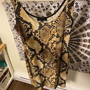 Snake print dress
